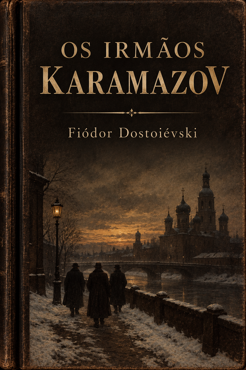 Capa de Os Irmãos Karamazov, de Fiódor Dostoiévski